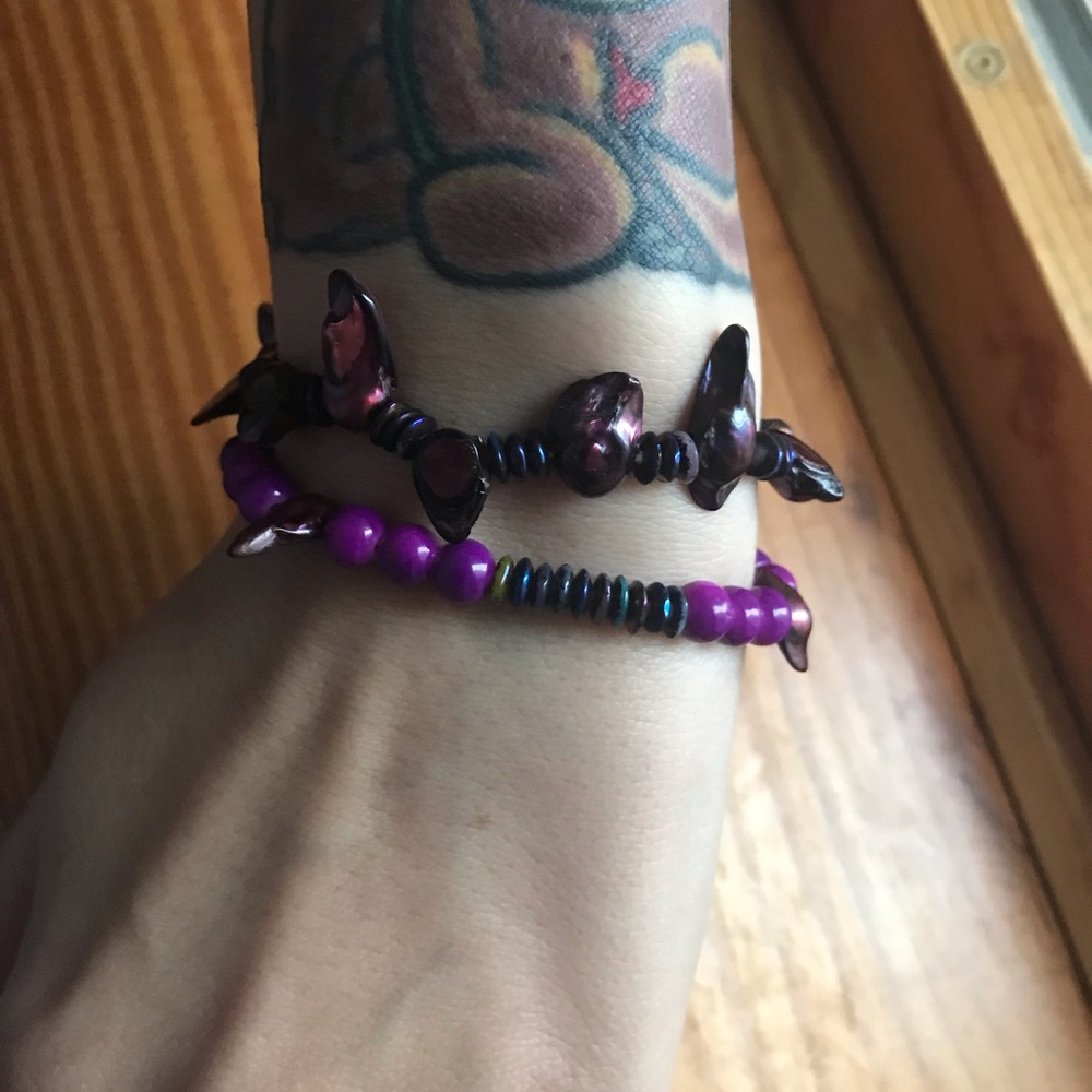 Pink shell bracelet bundle - Picture 3 of 4
